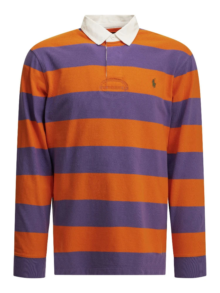 "Rugby" Button-Down Polo Shirt