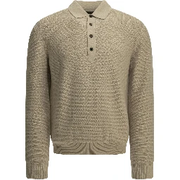 Cashmere polo sweater