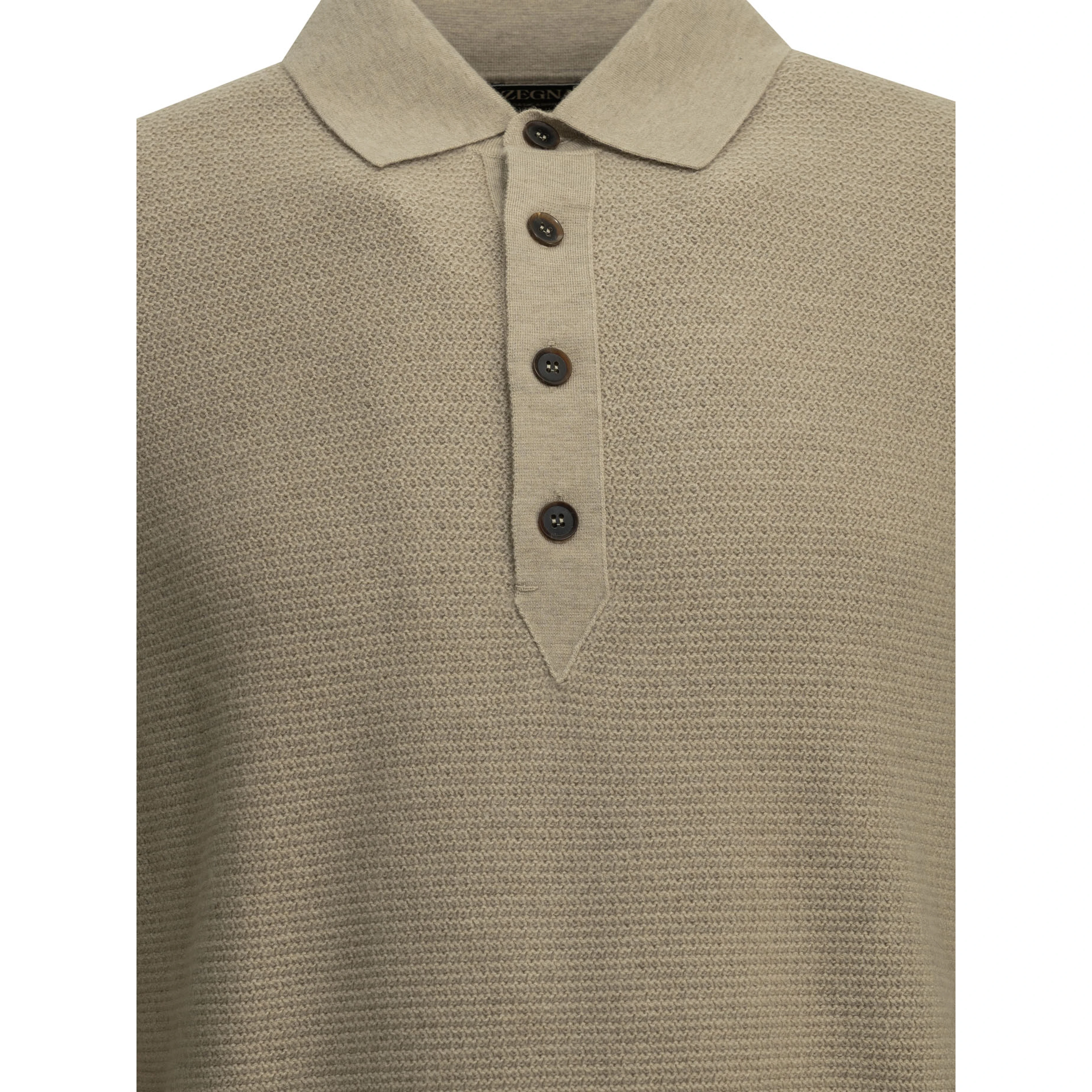 Cashmere polo sweater