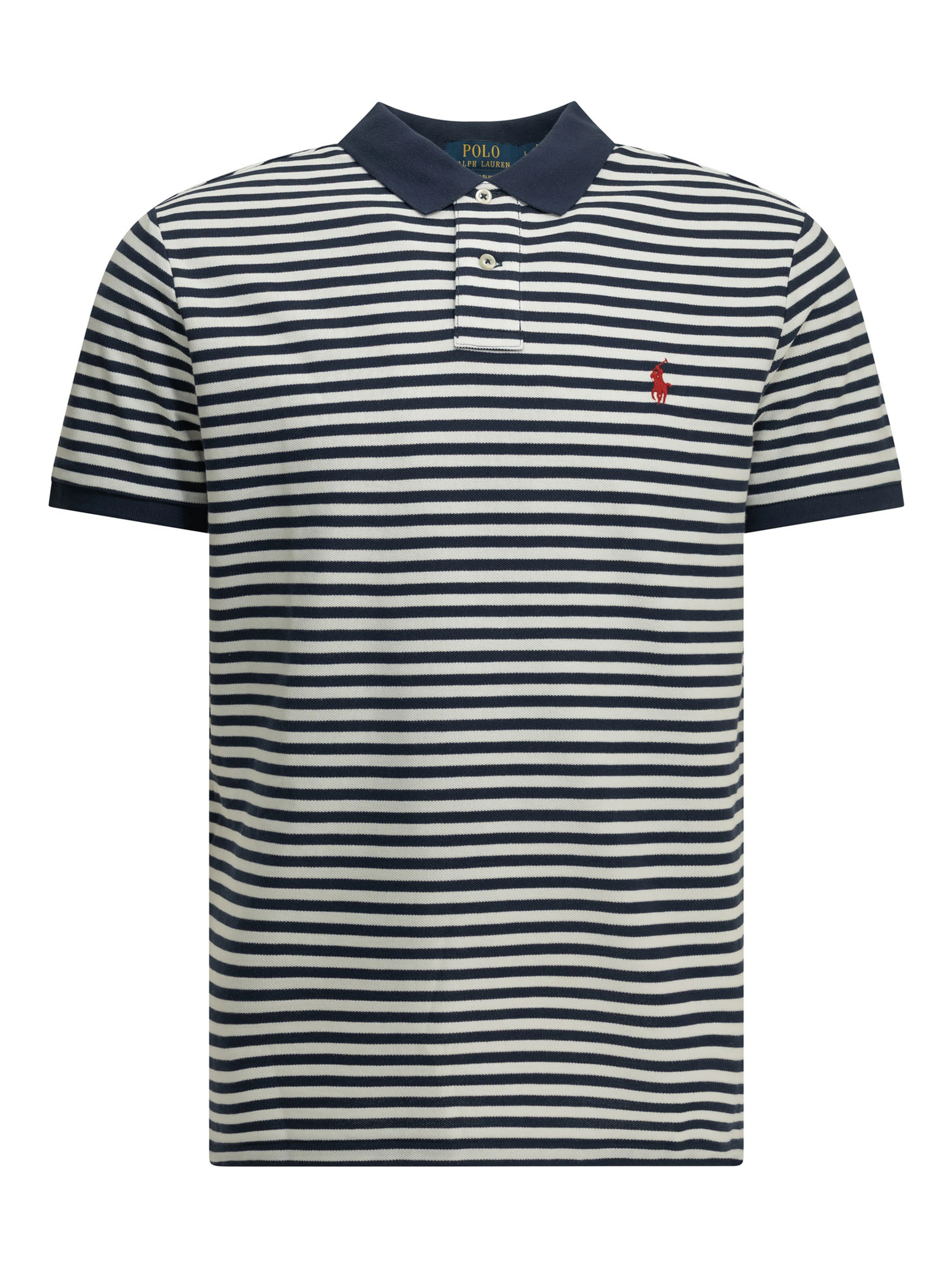 Button-down polo shirt with logo