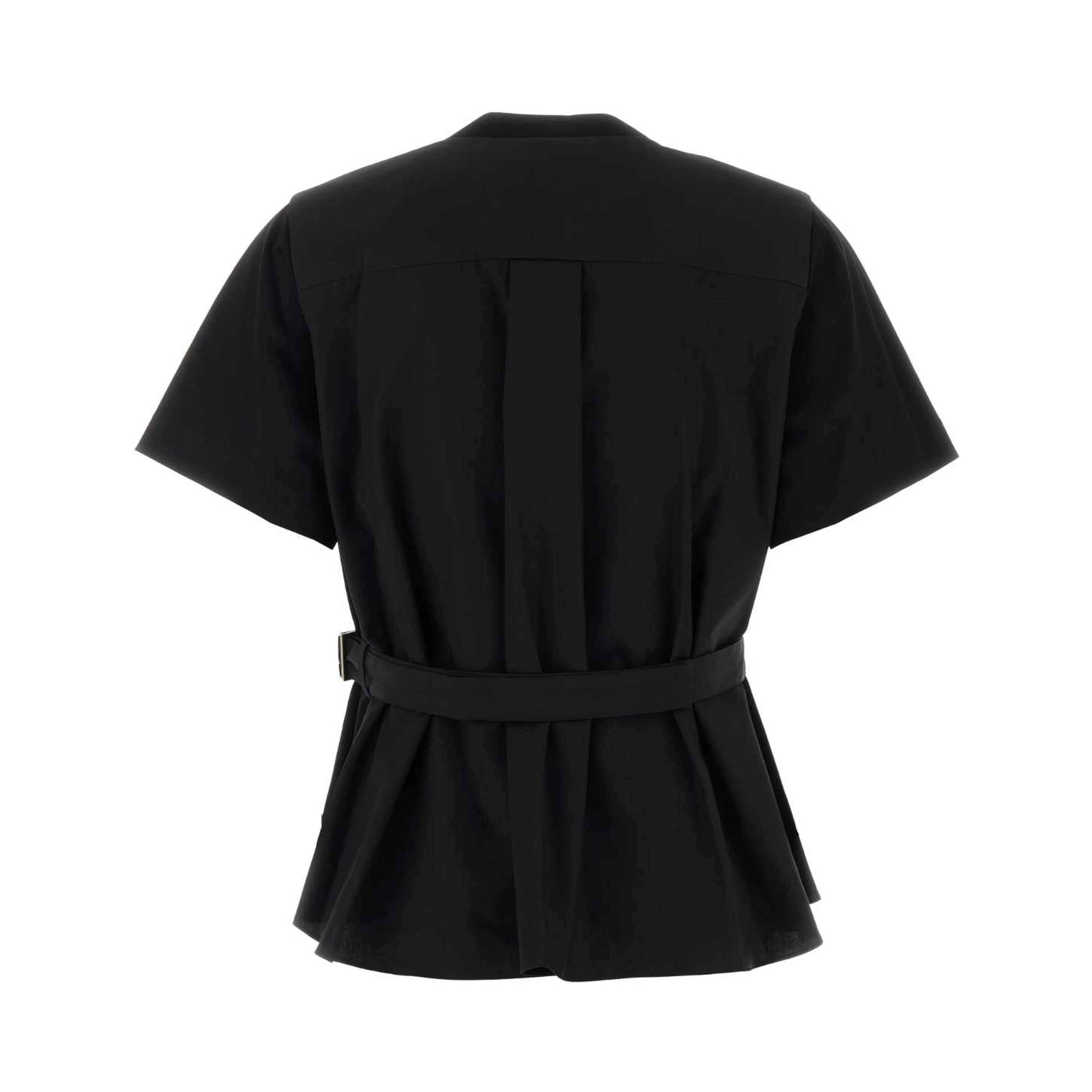 POPLIN X COTTON JERSEY T-SHIRT
