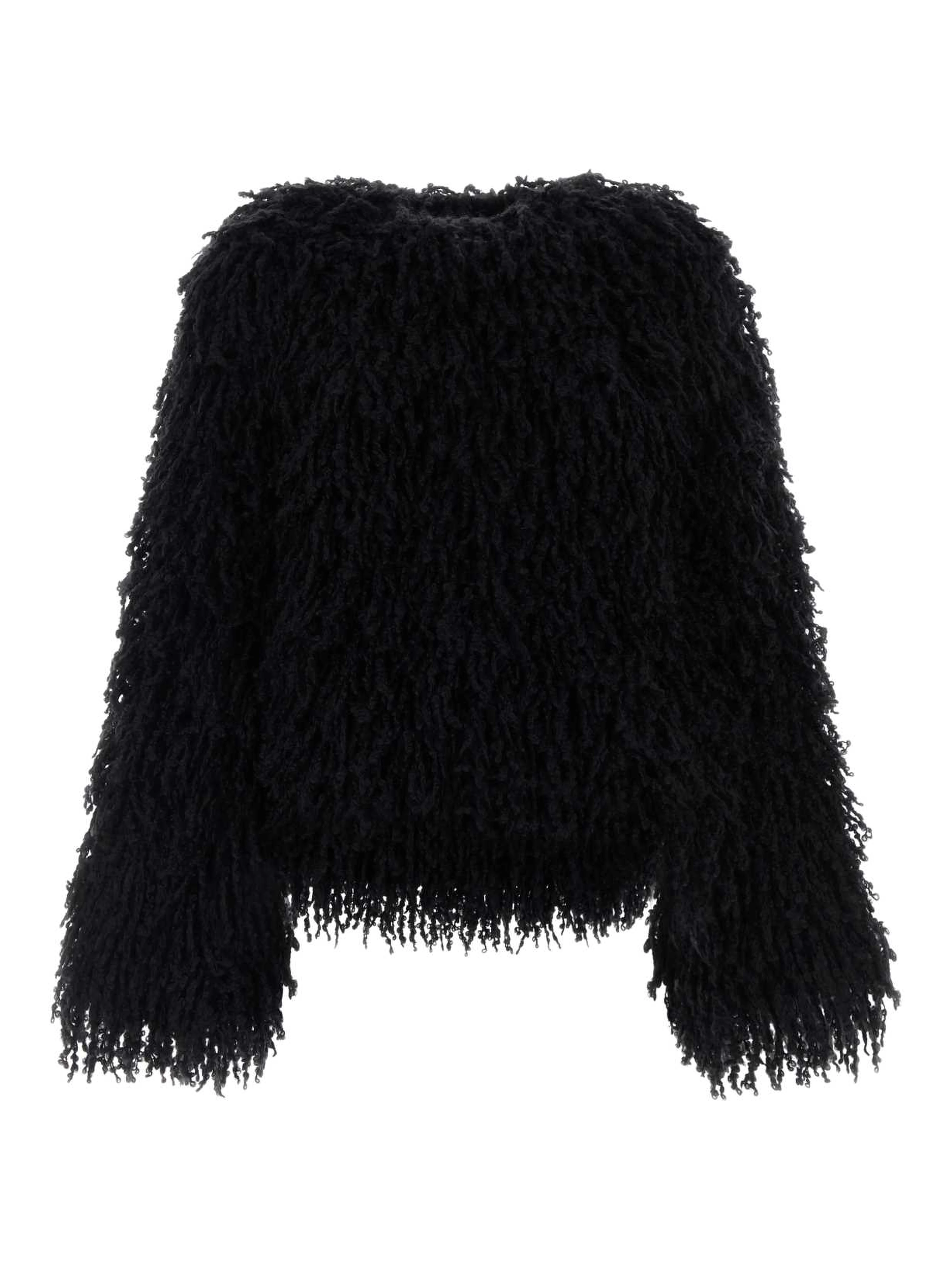 JACKET KNITTED FUR