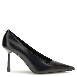 Black Goatskin High Heel Pumps