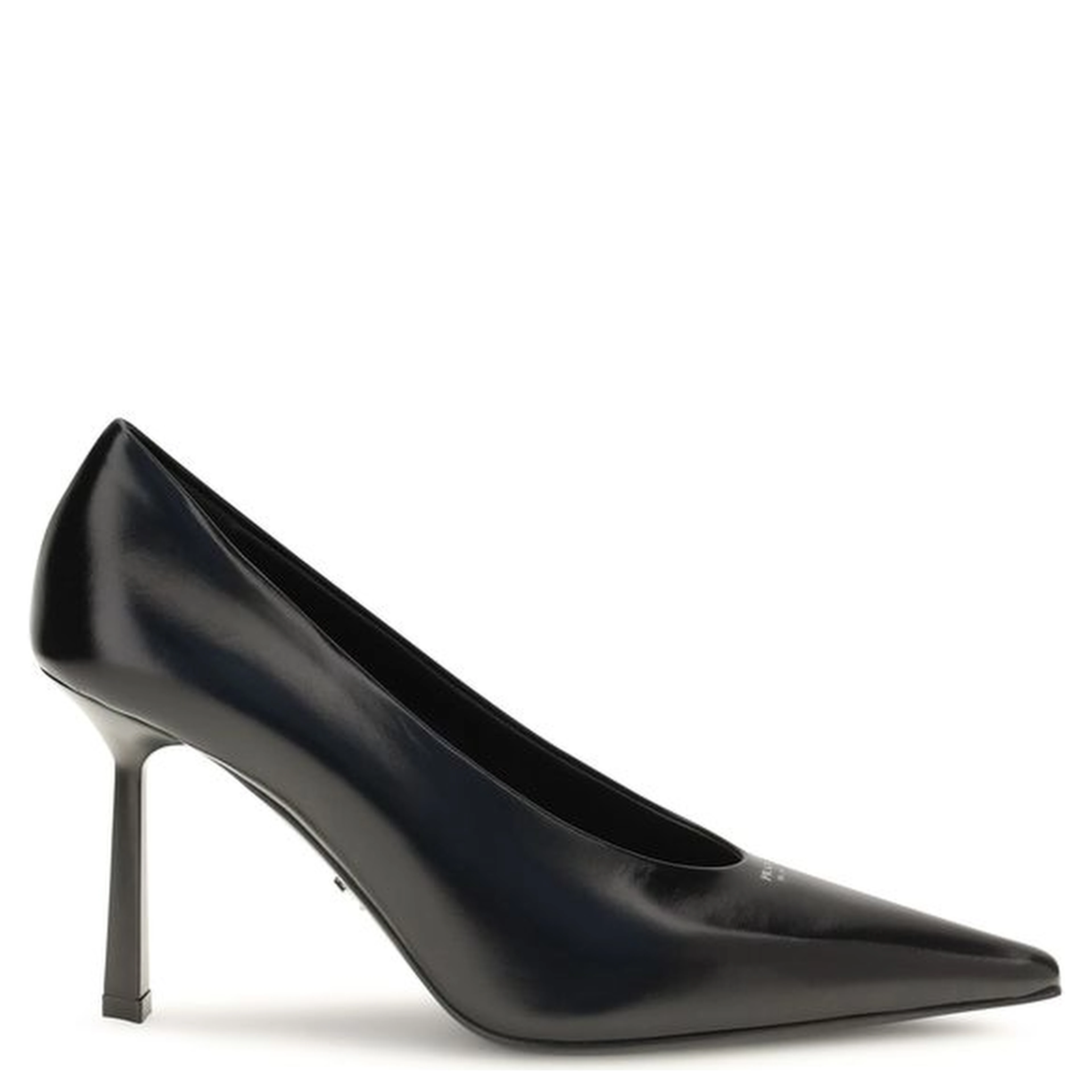 Black Goatskin High Heel Pumps