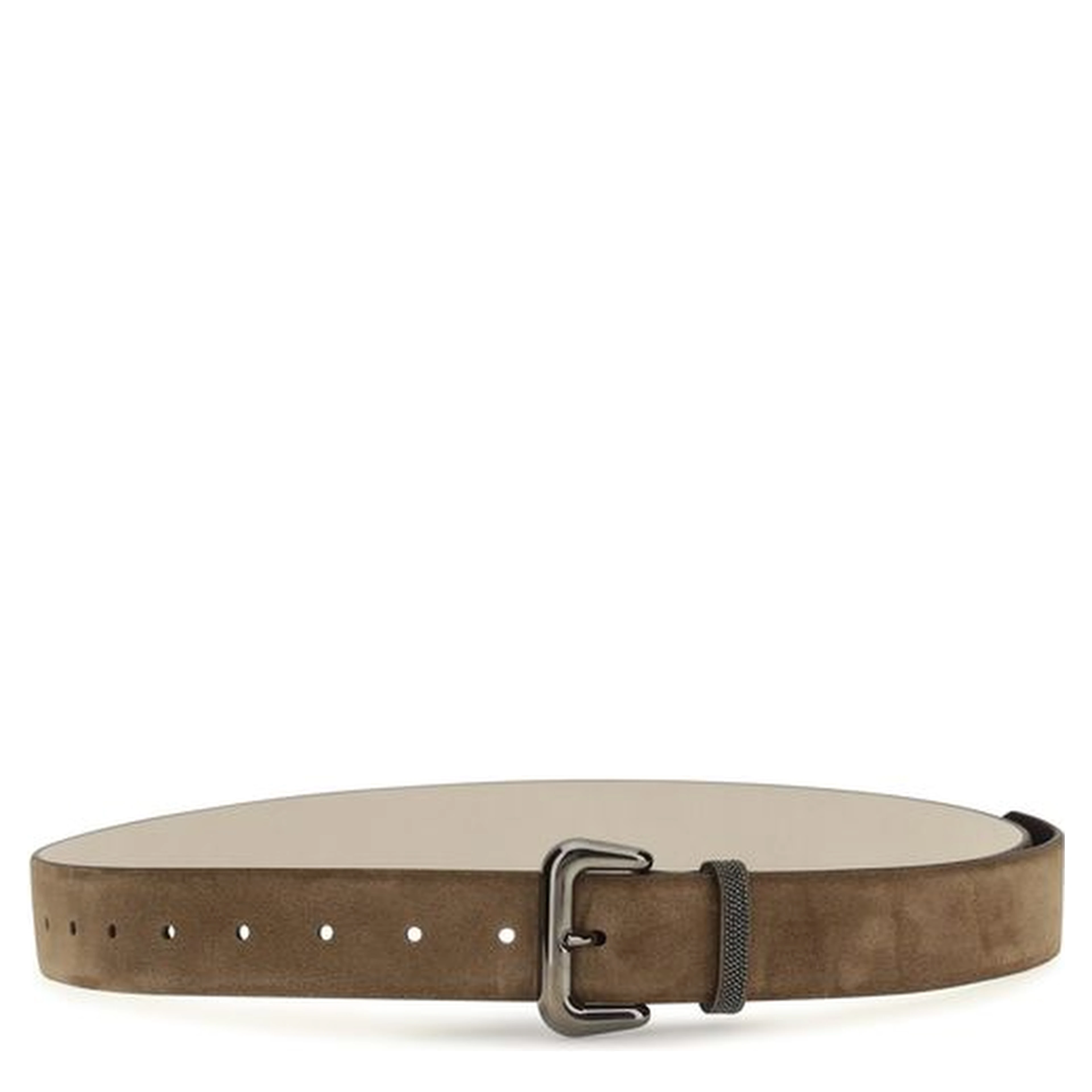Brown Suede Leather Belt