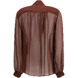 Brown Viscose Blouse