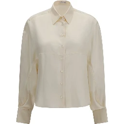 Beige Silk Shirt
