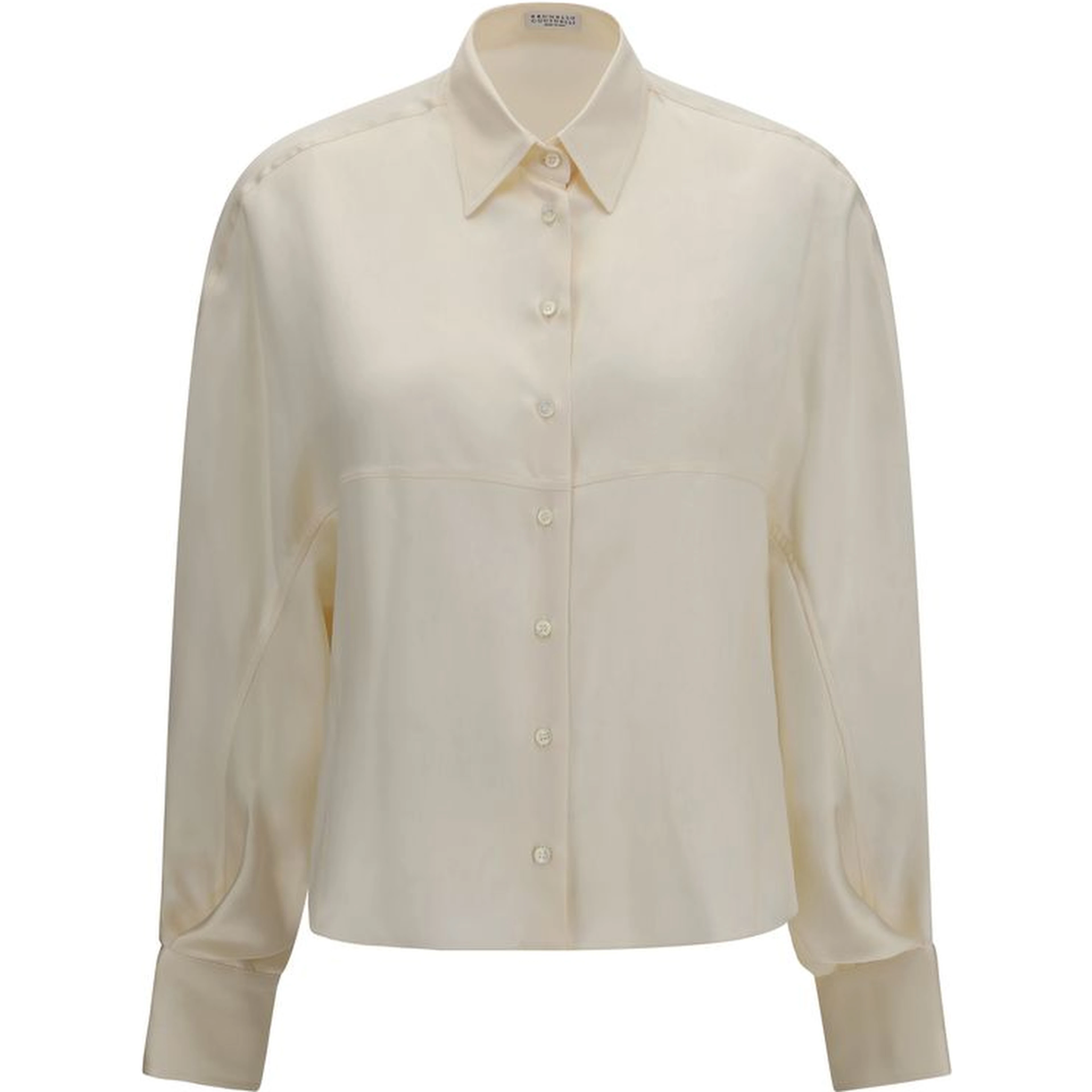 Beige Silk Shirt