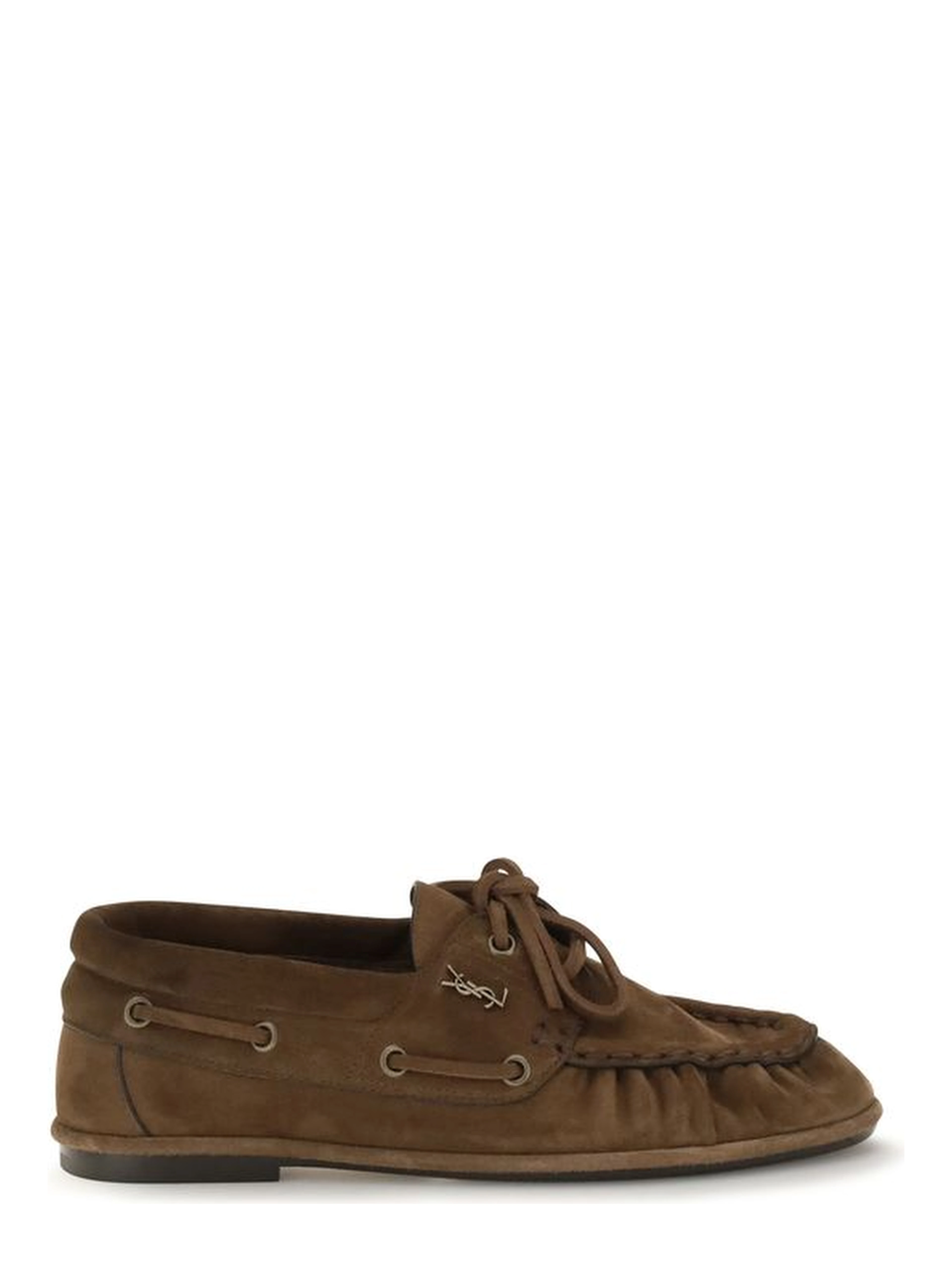 Brown Suede Leather Slip-On Loafers