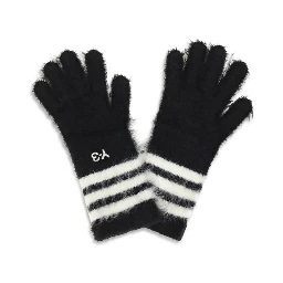 Black Recycled Polyamide Gloves