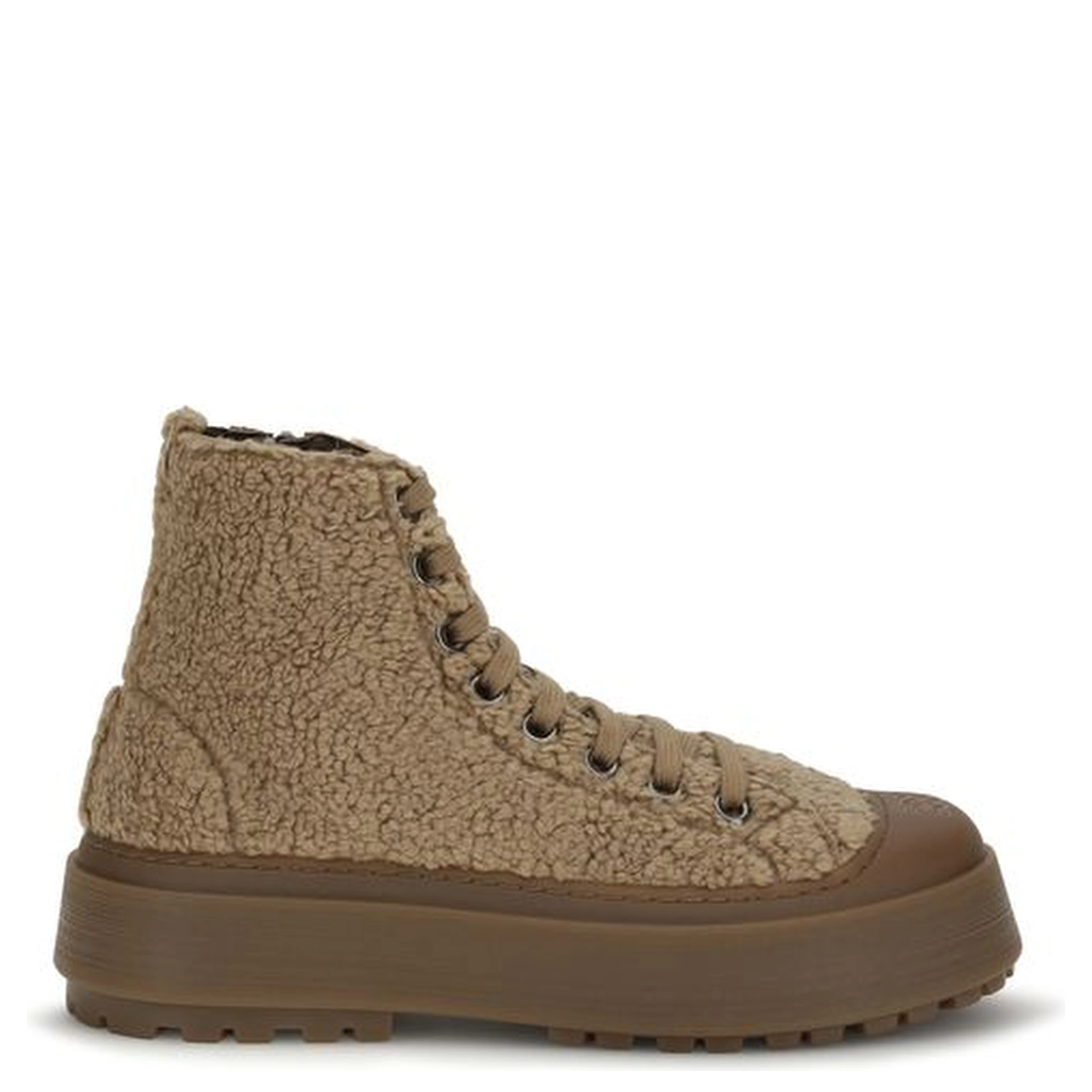 Brown Polyester Athletic Sneakers
