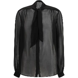 Black Viscose Blouse