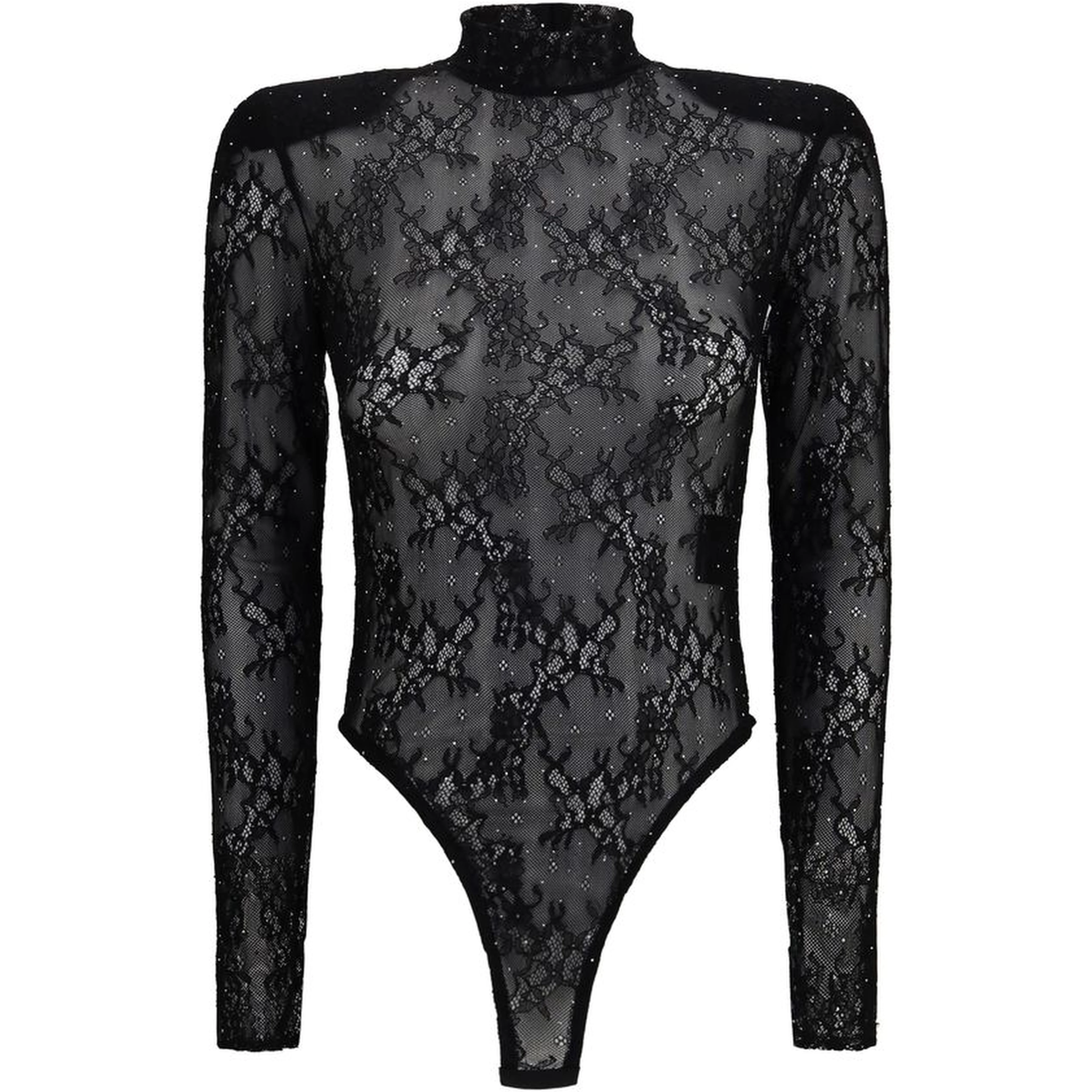 Black Nylon Bodysuit