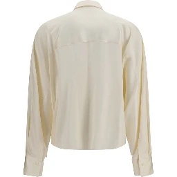 Beige Silk Shirt