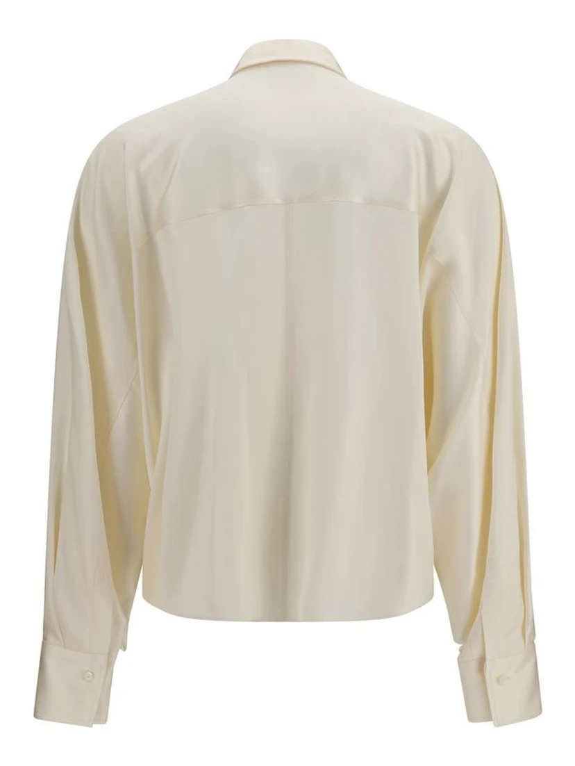 Beige Silk Shirt