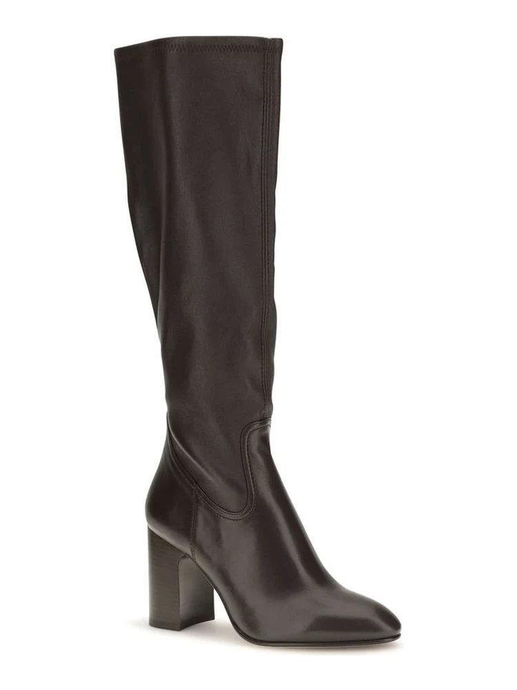 Black Calf Leather Bos Taurus High Heel Boots alternative
