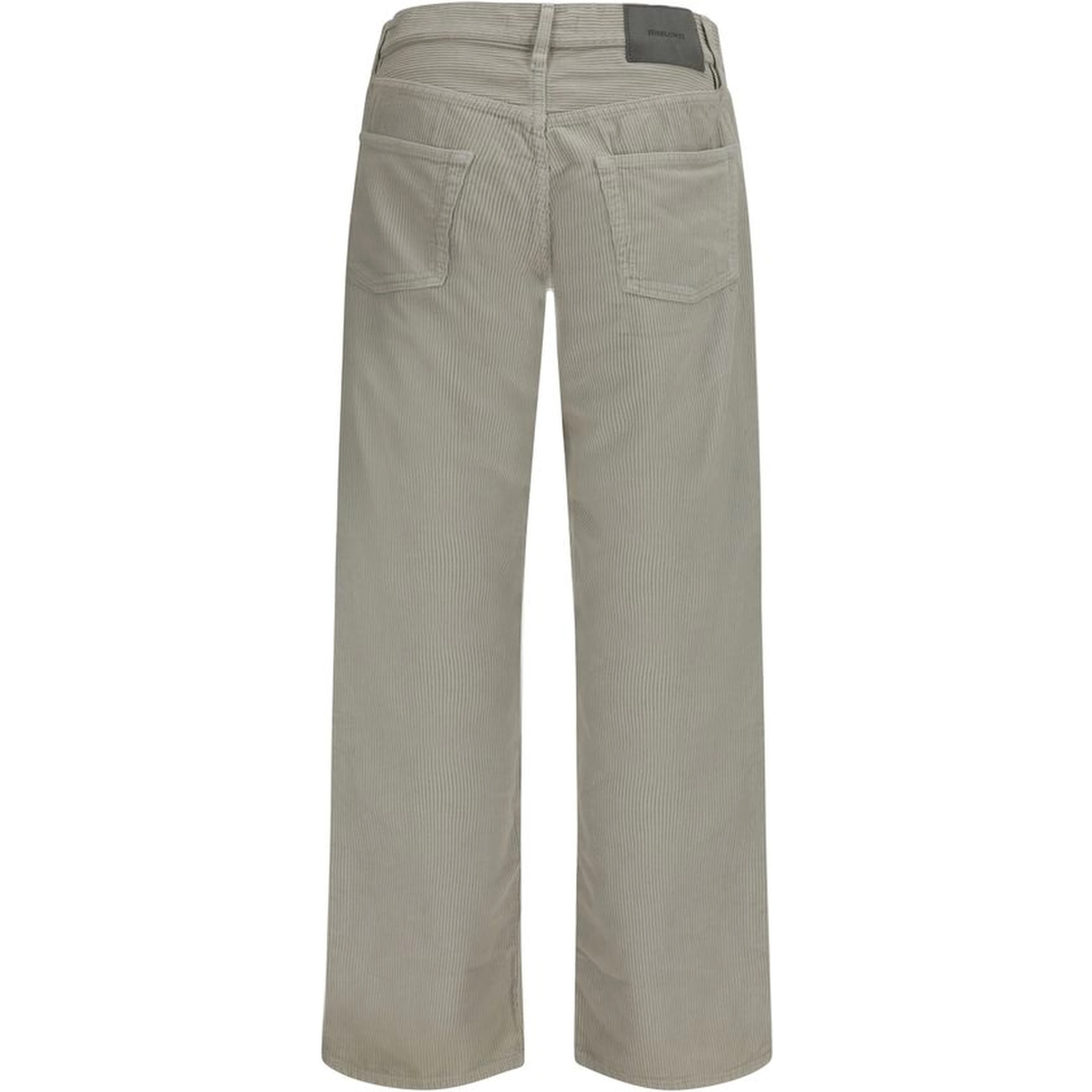 Gray Cotton Casual Pants