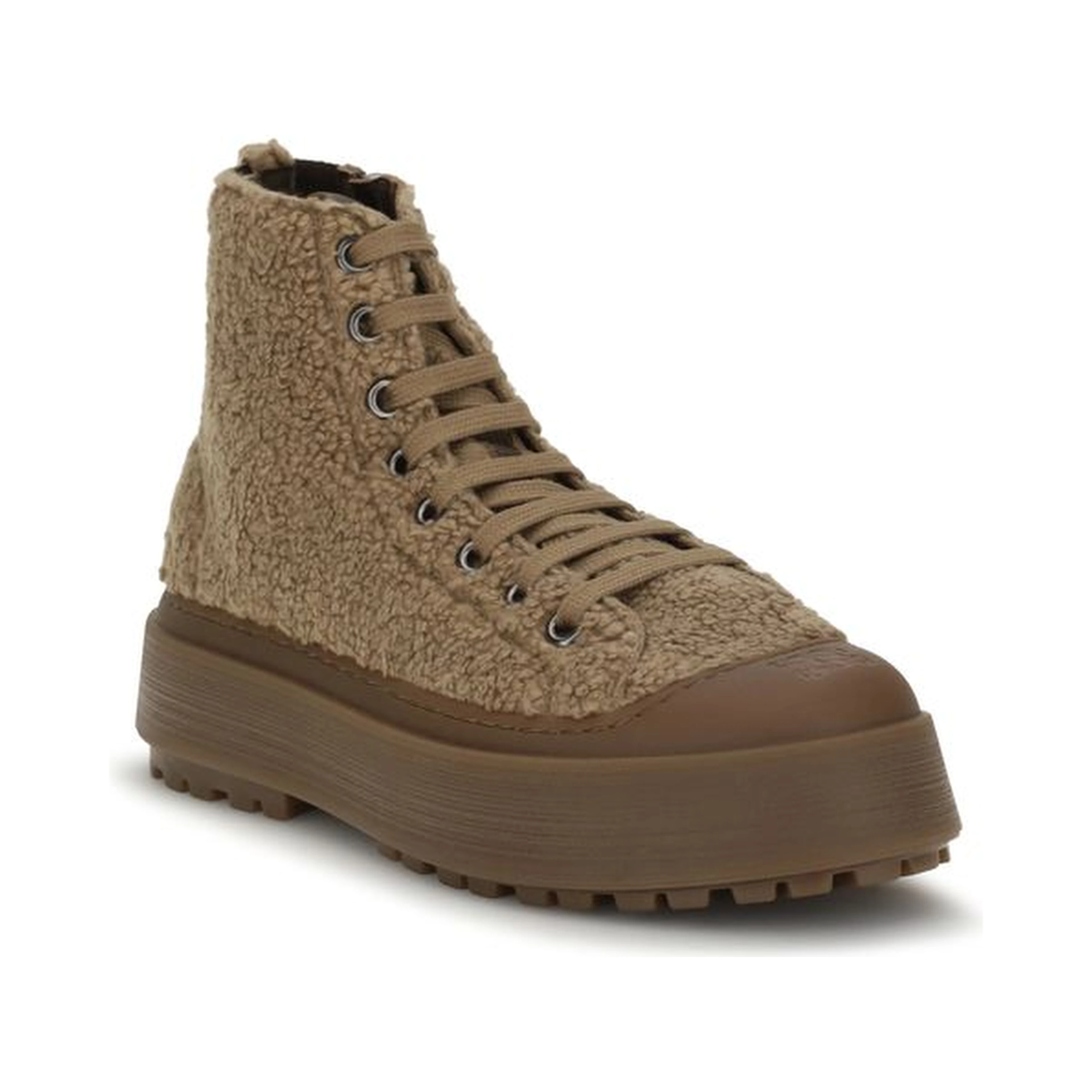 Brown Polyester Athletic Sneakers