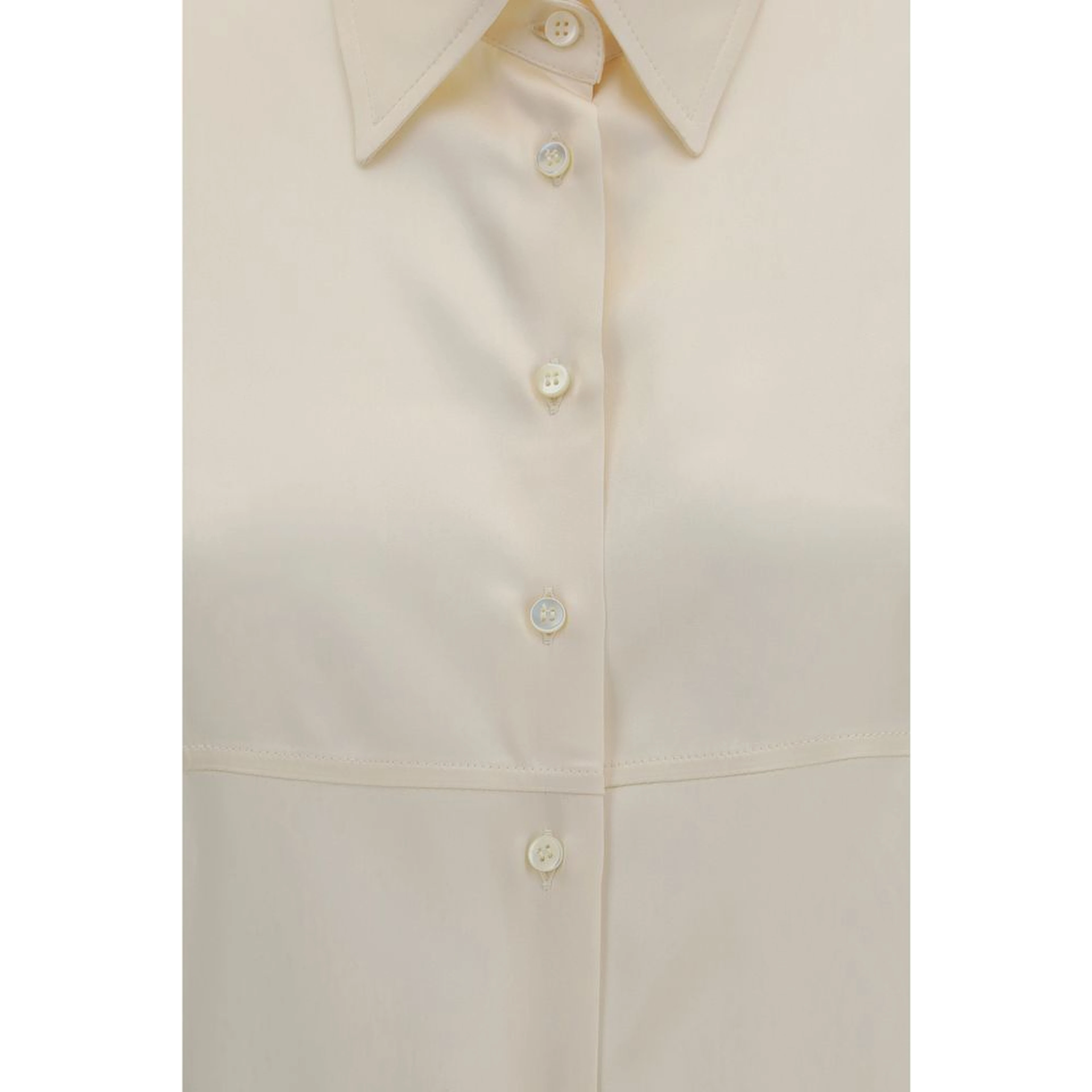 Beige Silk Shirt