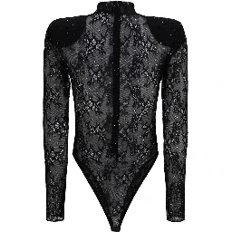 Black Nylon Bodysuit