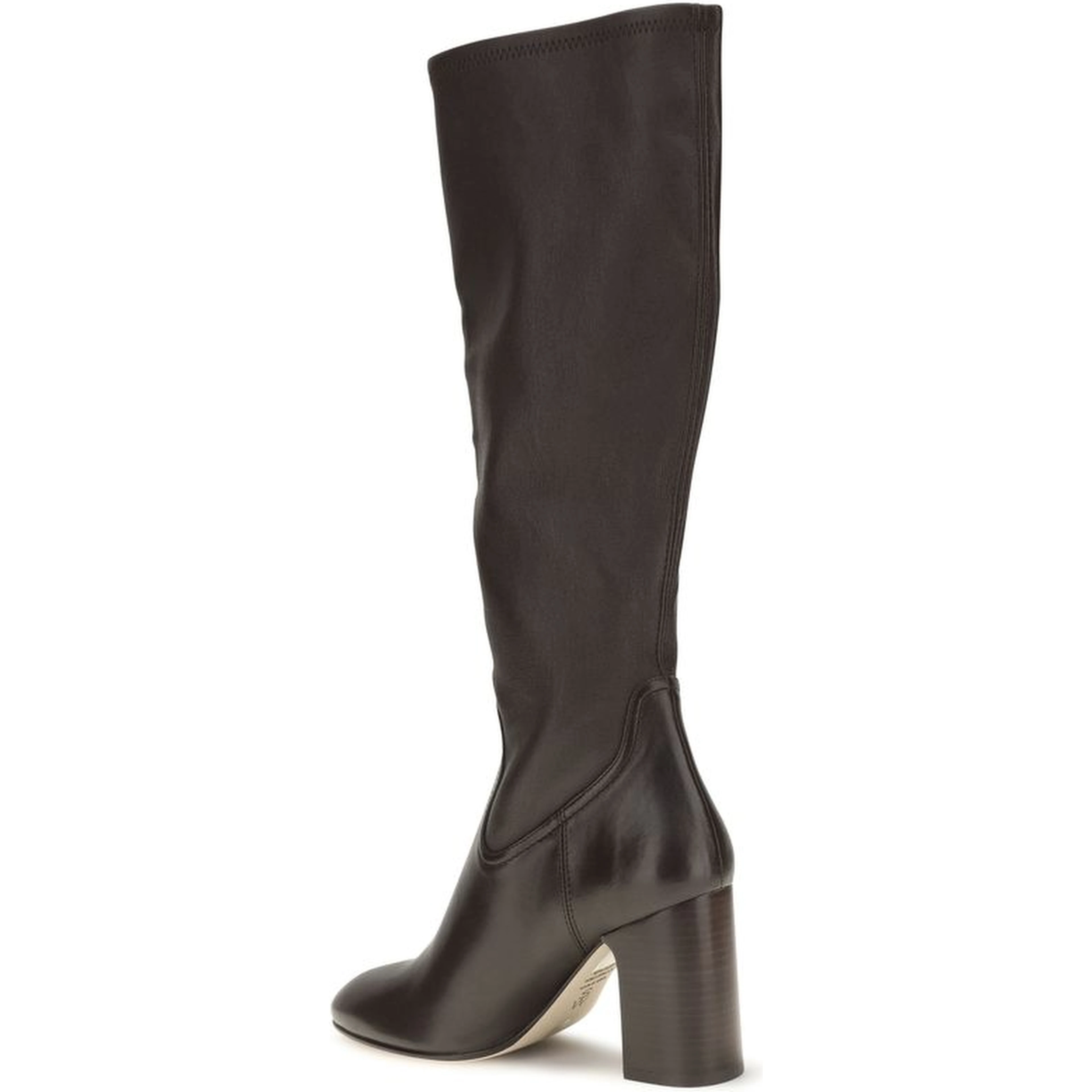 Black Calf Leather Bos Taurus High Heel Boots