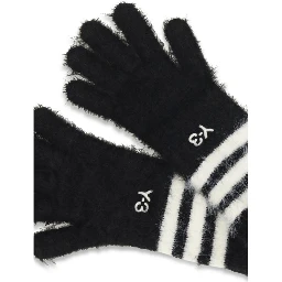 Black Recycled Polyamide Gloves