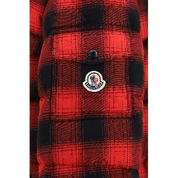 Red Cotton Full-Length Jacket