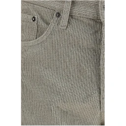Gray Cotton Casual Pants