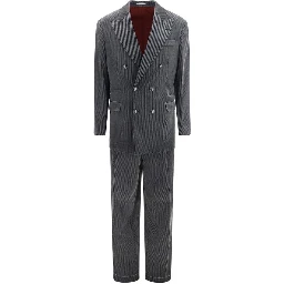 Gray Cotton Suit