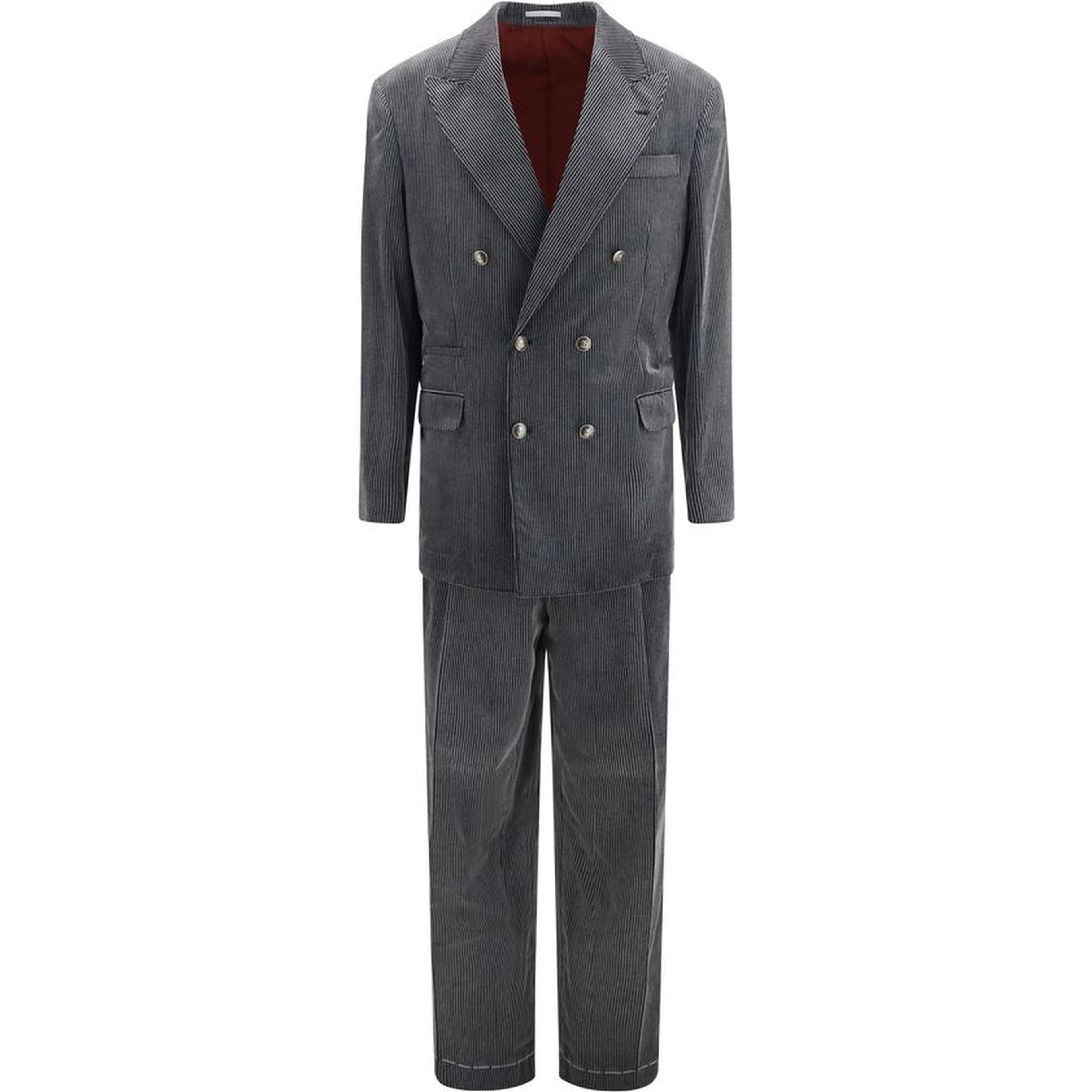 Gray Cotton Suit