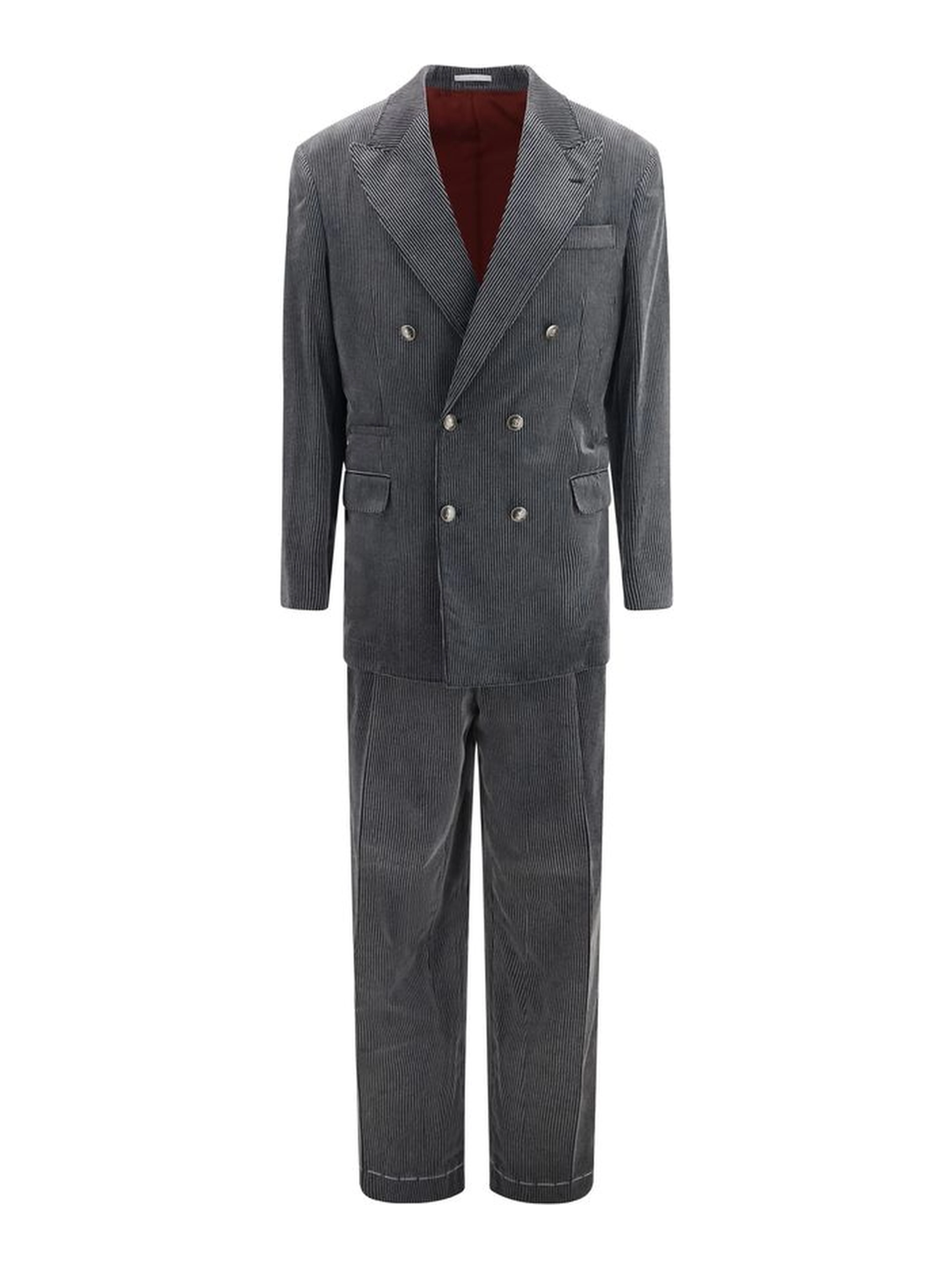 Gray Cotton Suit