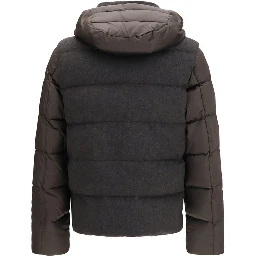 Gray Goose Down Full-Length Jacket