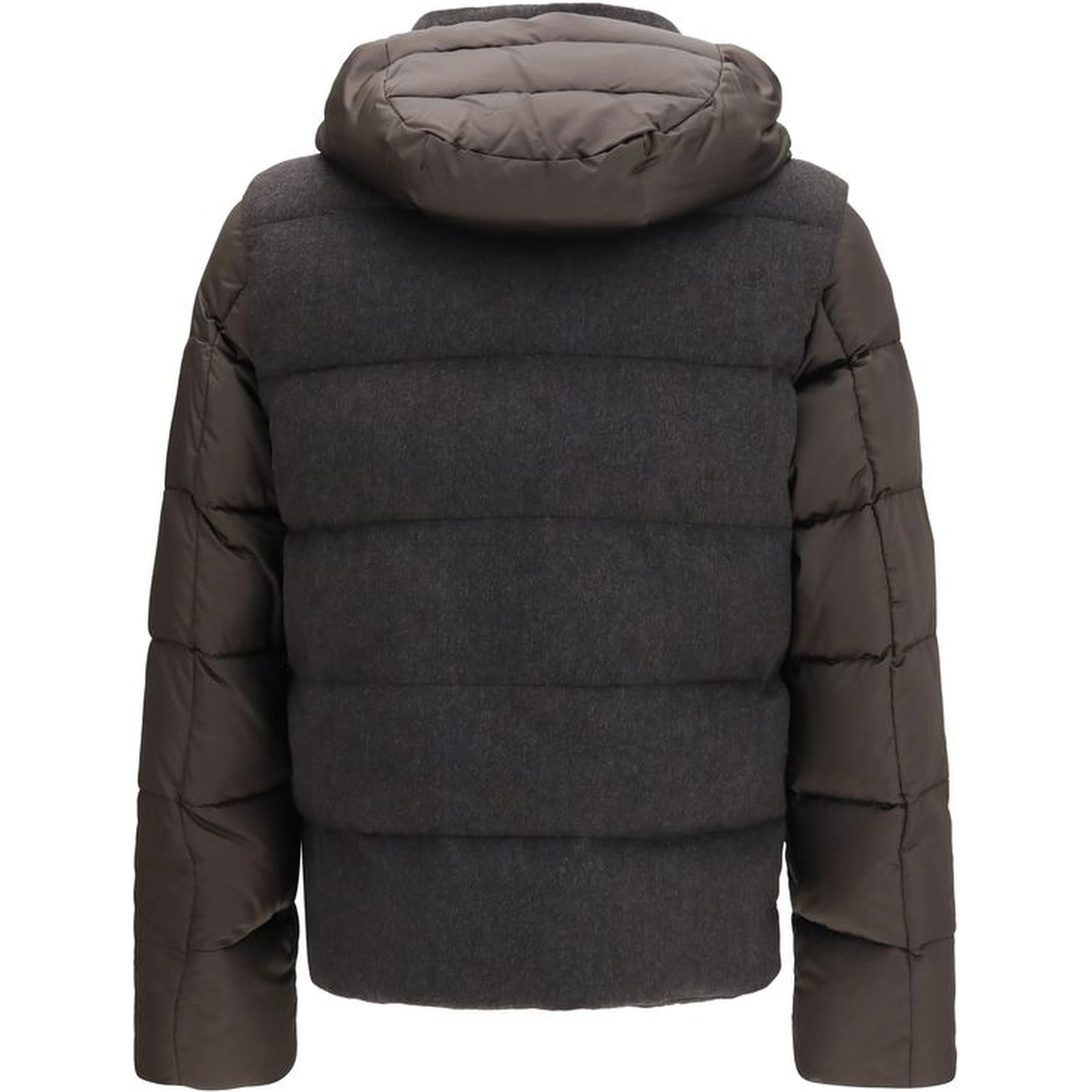 Gray Goose Down Full-Length Jacket