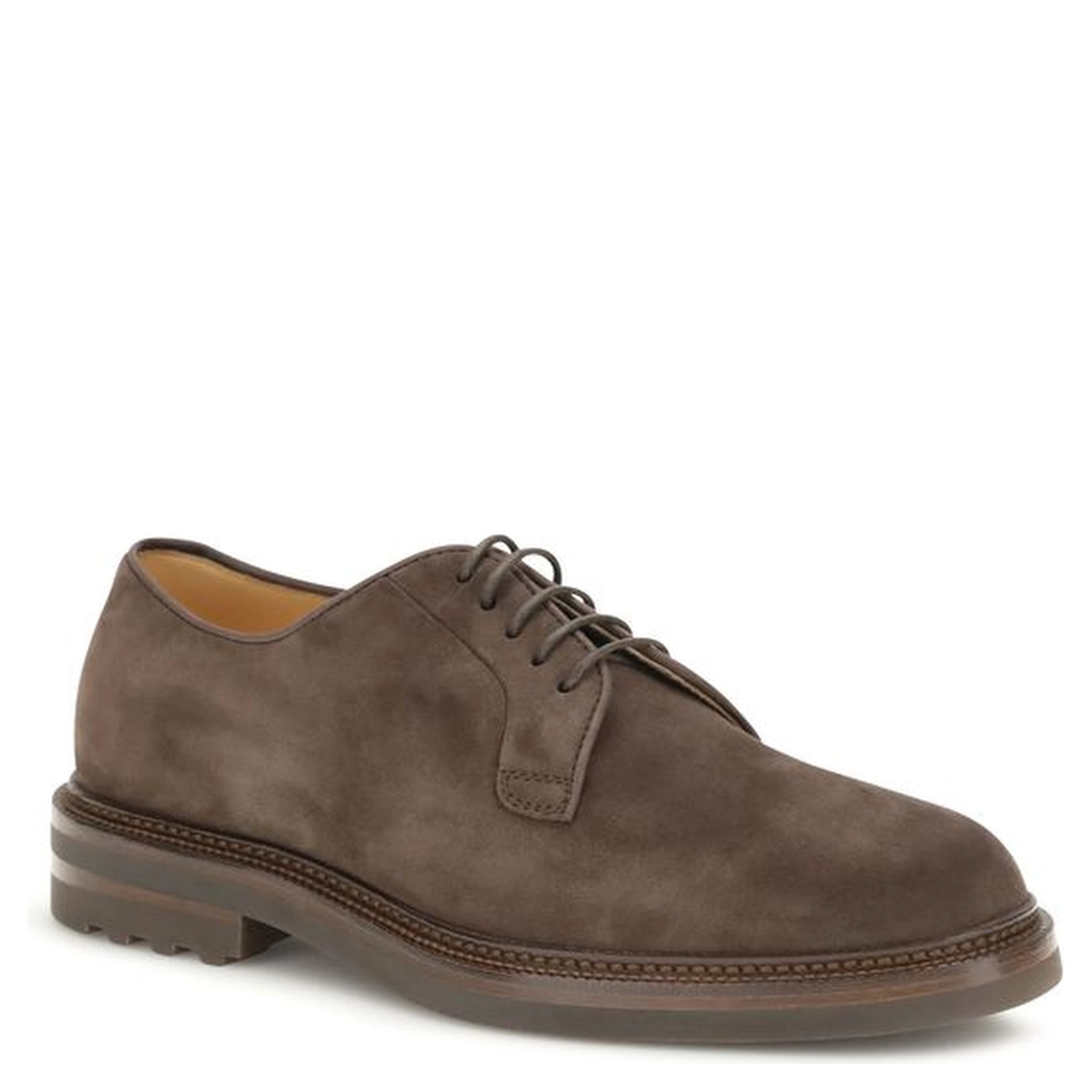 Brown Calf Leather Bos Taurus Oxfords And Derbies