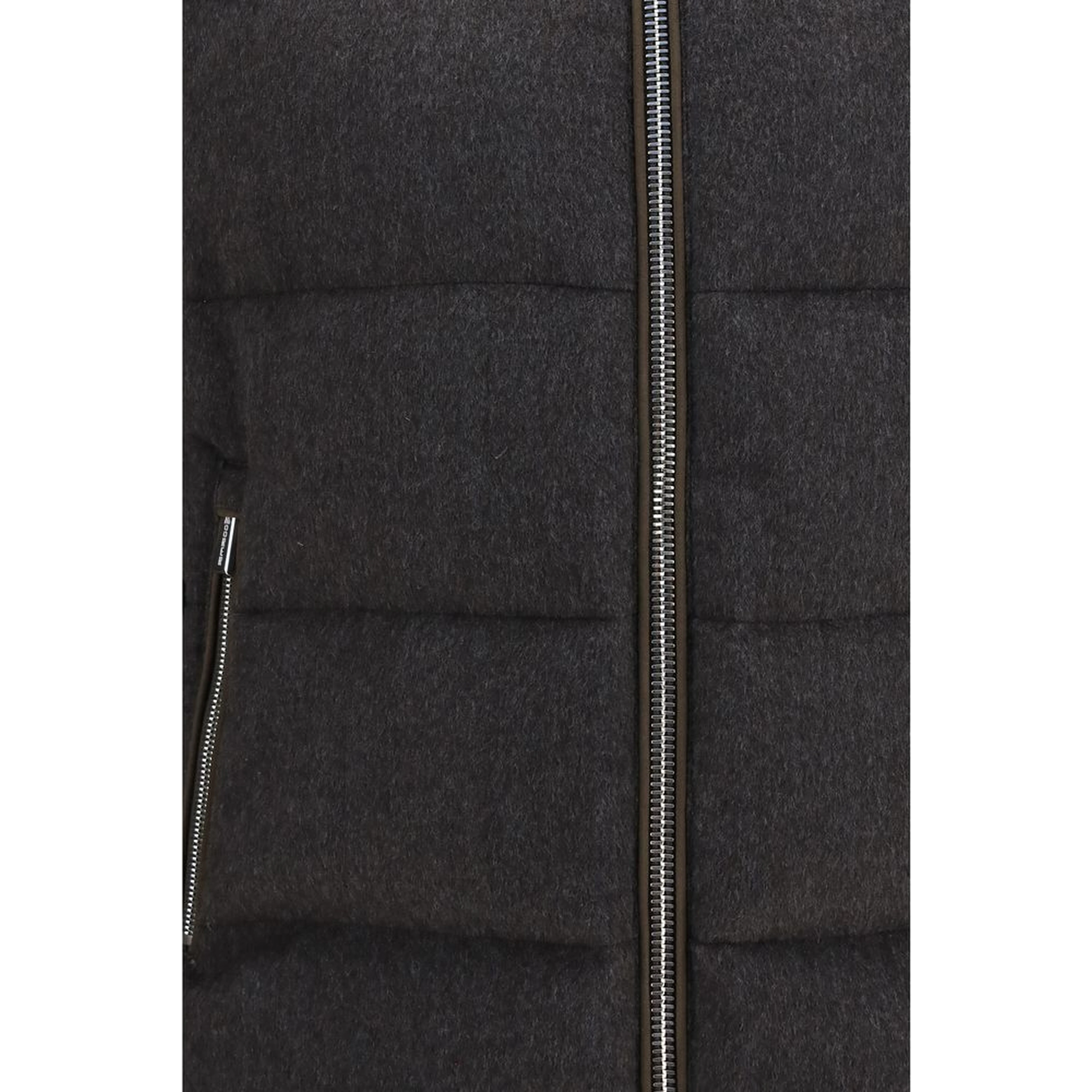 Gray Goose Down Full-Length Jacket