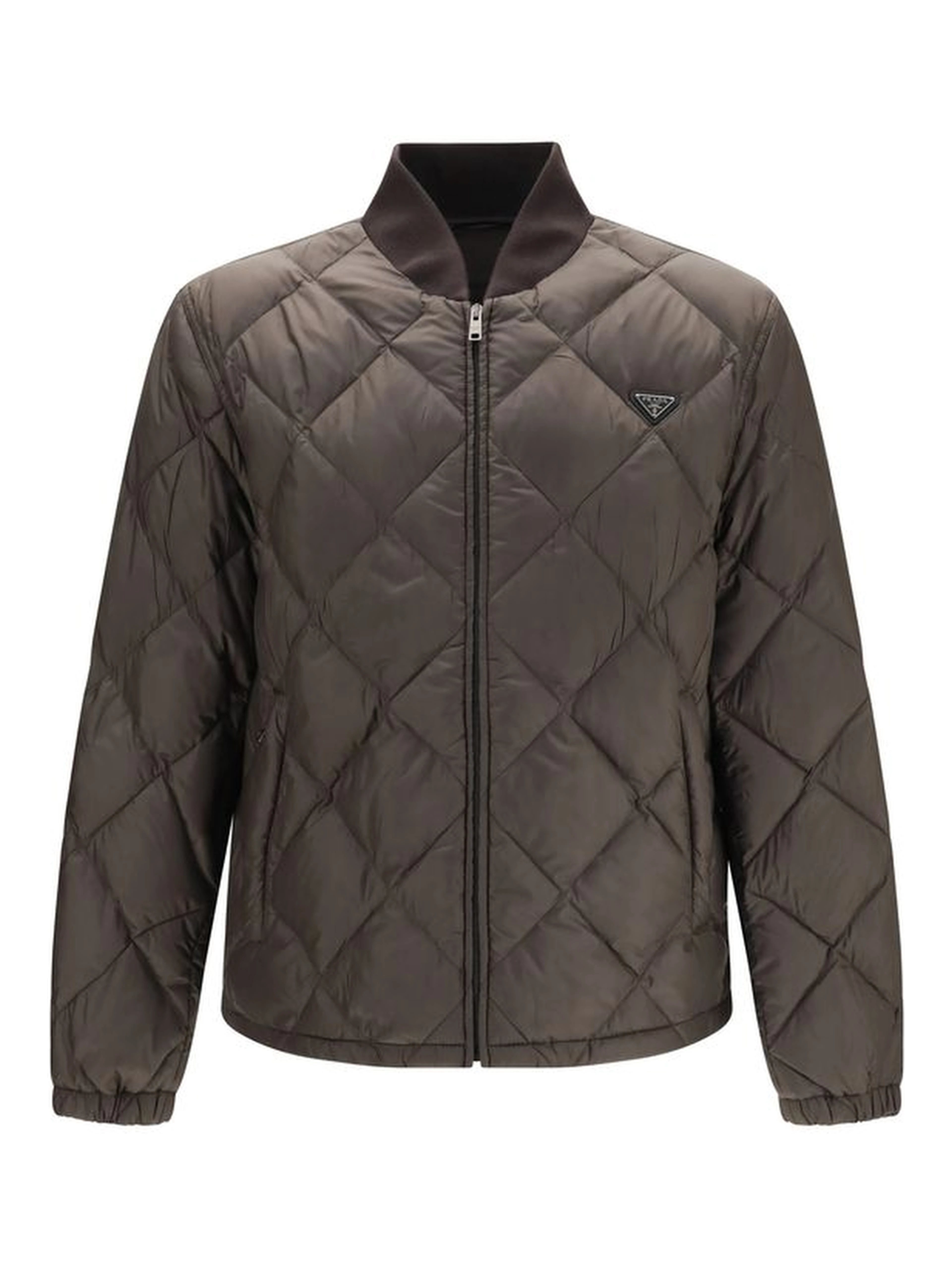 Bicolor Recycled Polyester Full-Length Jacket