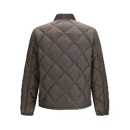 Bicolor Recycled Polyester Full-Length Jacket