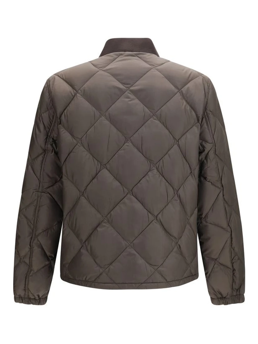 Bicolor Recycled Polyester Full-Length Jacket