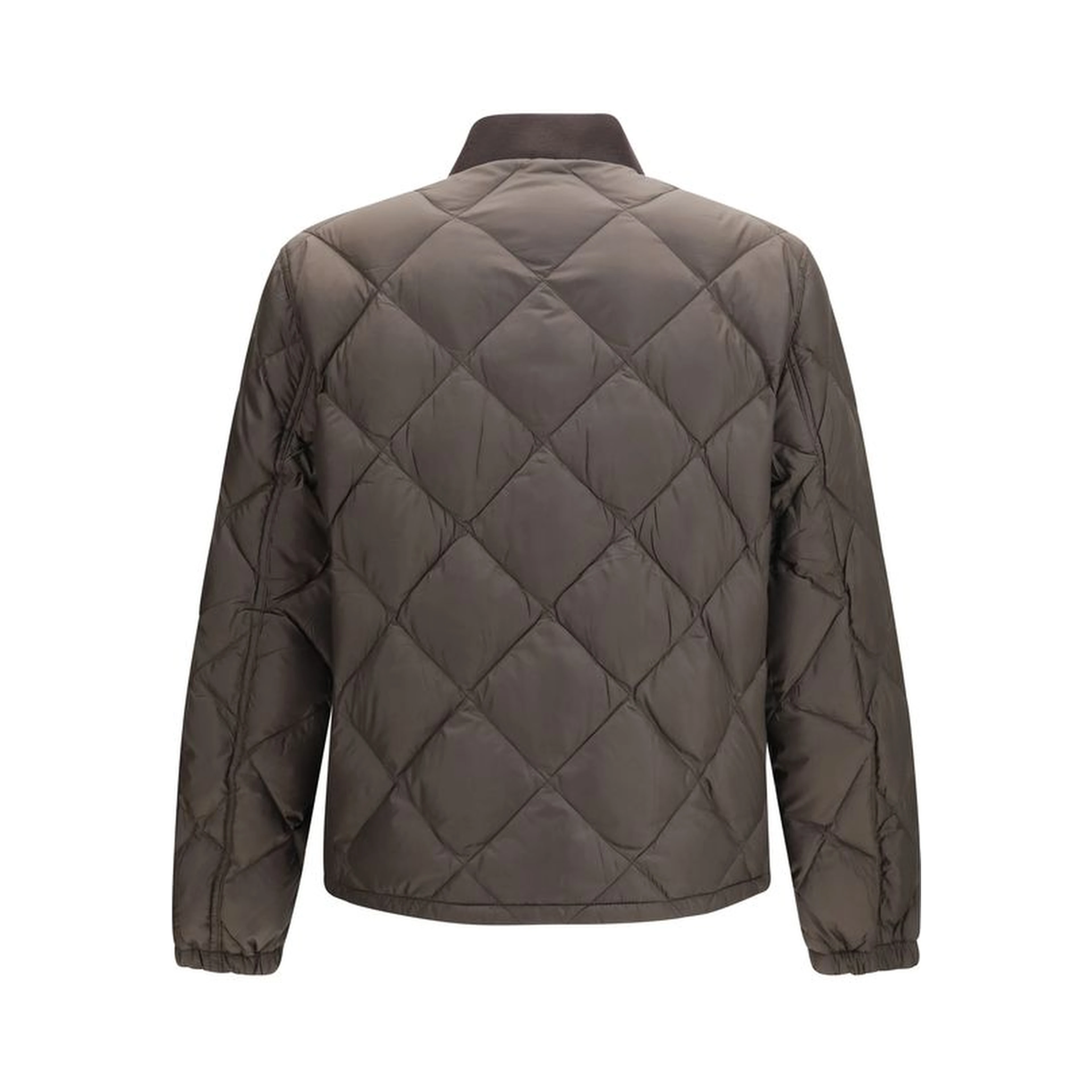 Bicolor Recycled Polyester Full-Length Jacket