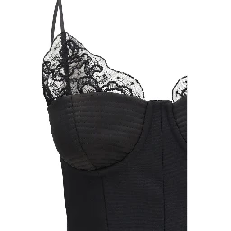Black Polyester Sleeveles T-Shirt