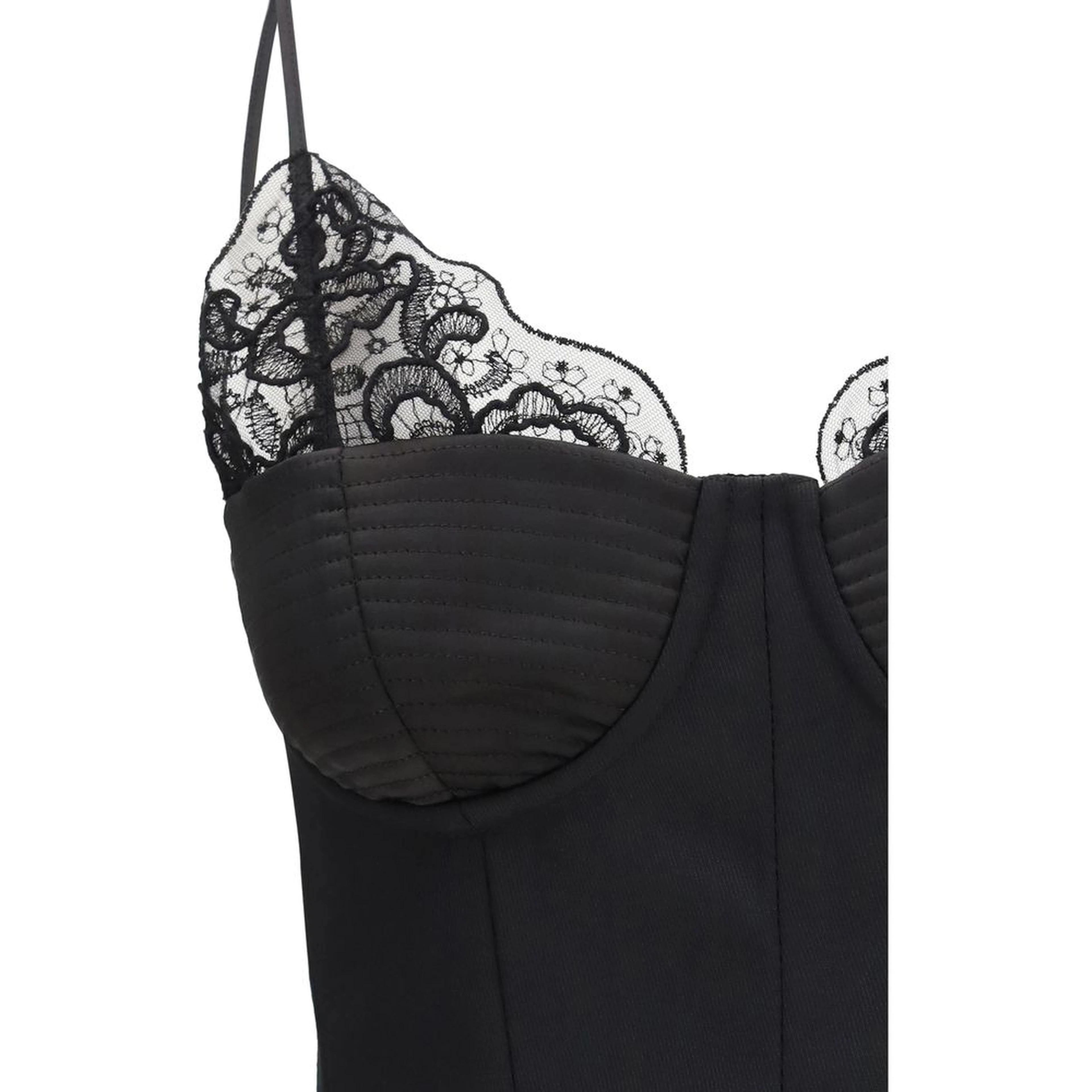 Black Polyester Sleeveles T-Shirt