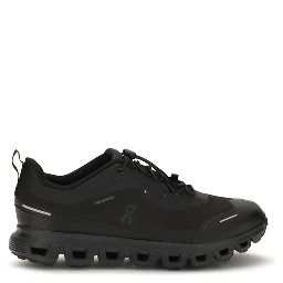 Black Polyester Athletic Sneakers