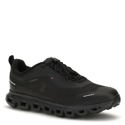 Black Polyester Athletic Sneakers