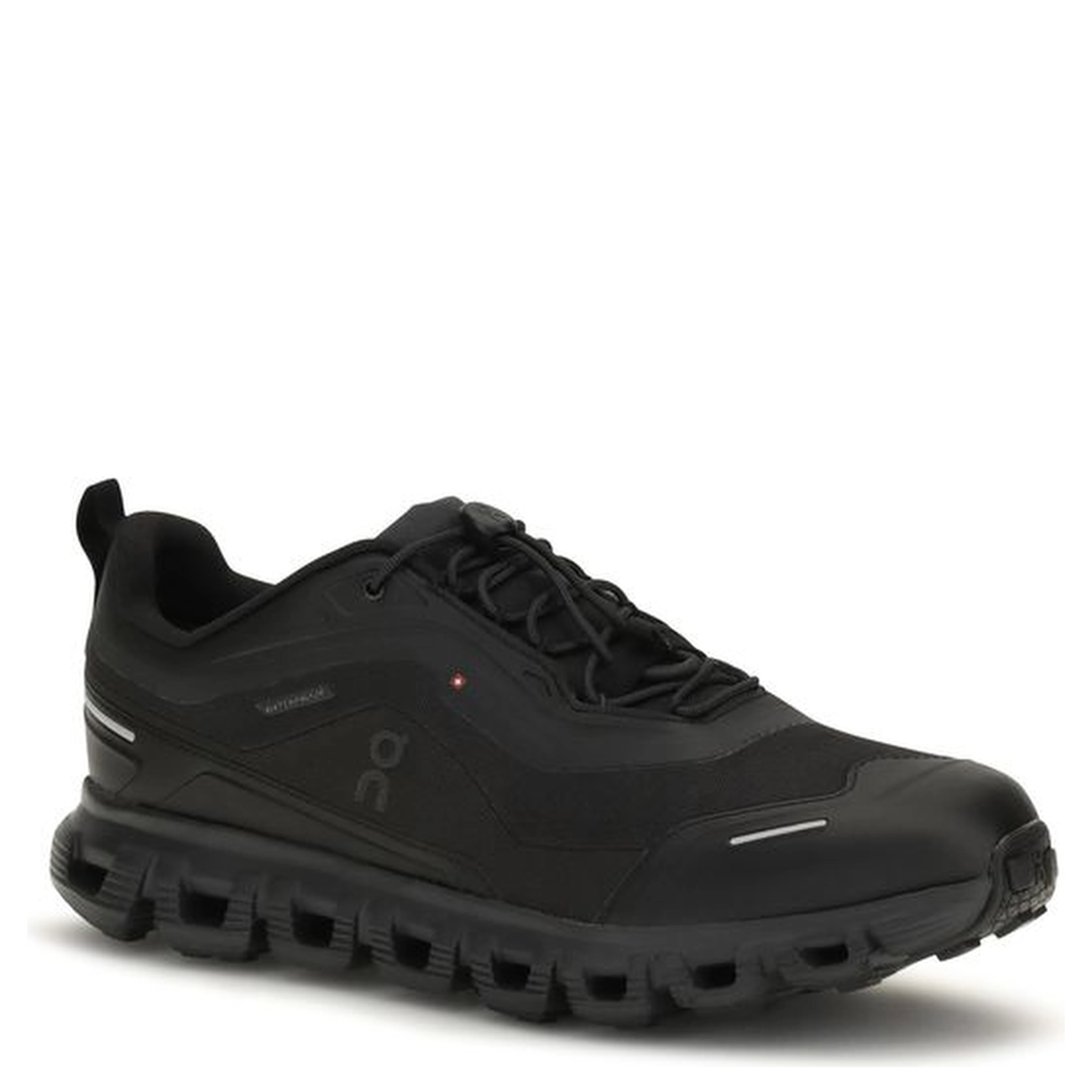 Black Polyester Athletic Sneakers