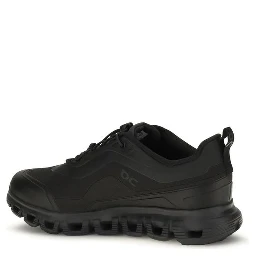 Black Polyester Athletic Sneakers