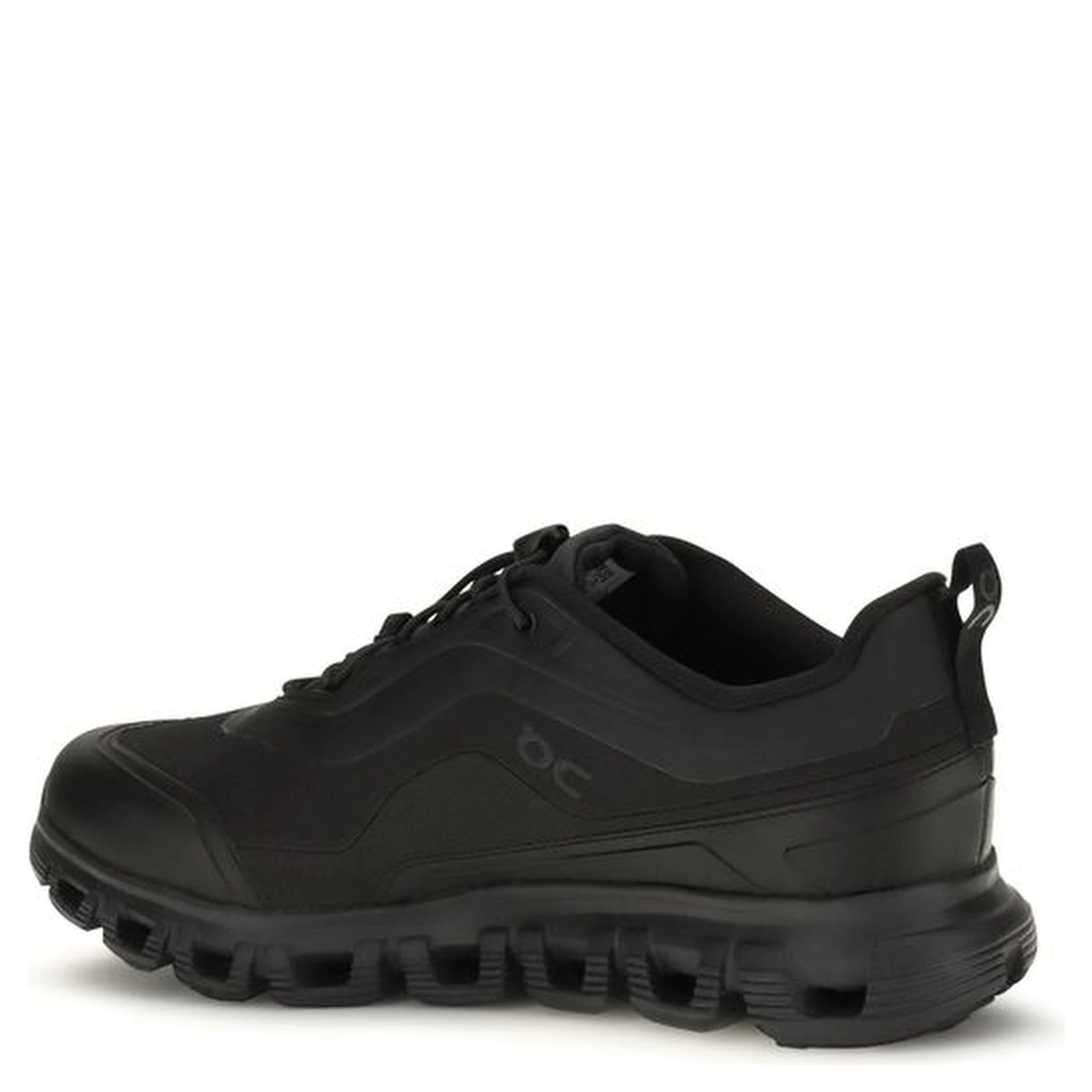Black Polyester Athletic Sneakers