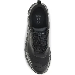 Black Polyester Athletic Sneakers