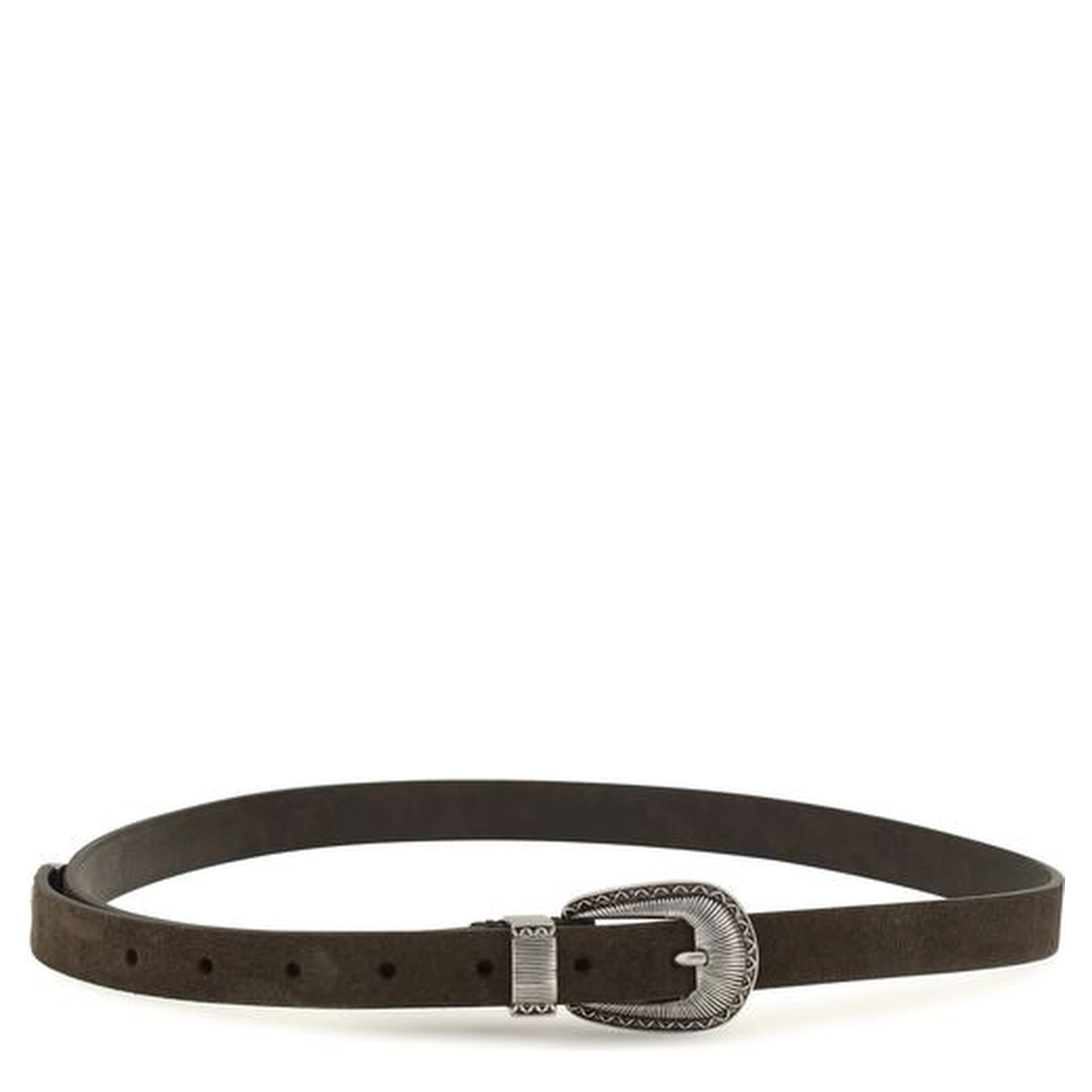 Brown Suede Leather Belt