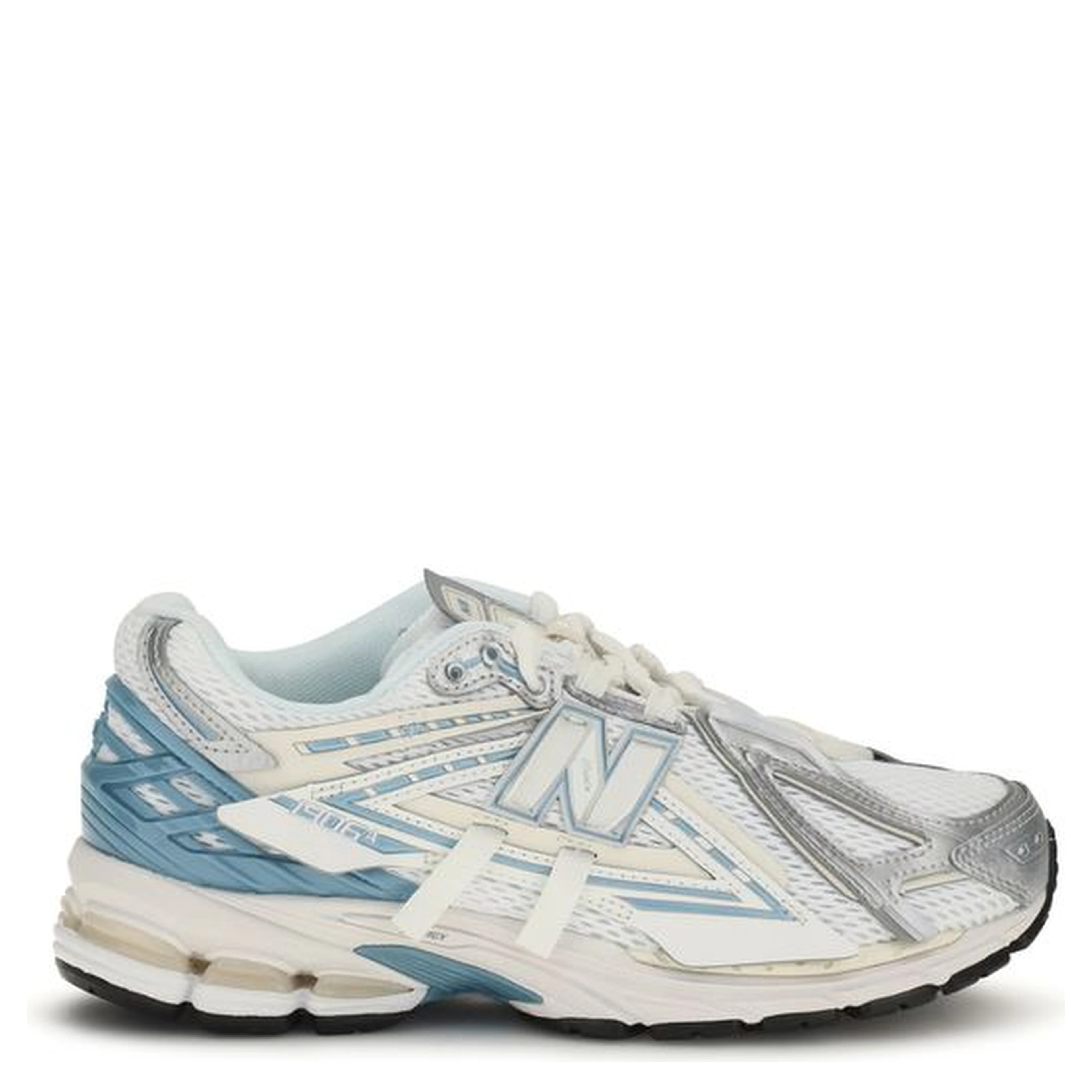 White Fabric Athletic Sneakers