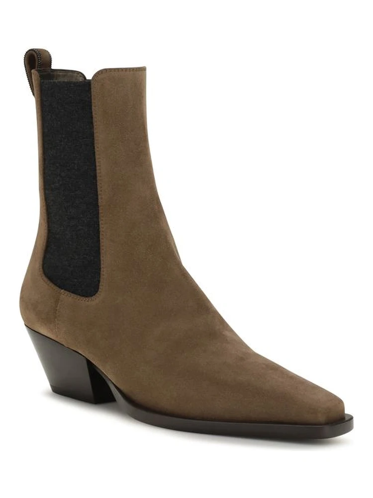 Brown Calf Leather Bos Taurus Ankle Boots alternative